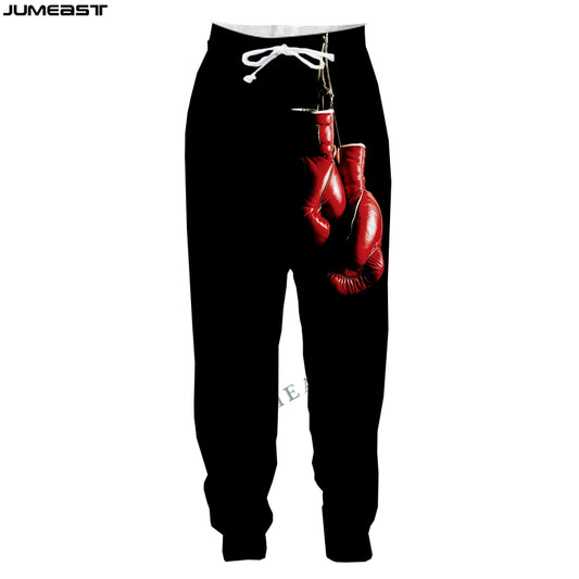 3D Hanging Boxing Streetwear Harajuku Casual Long Pants Sweatpants